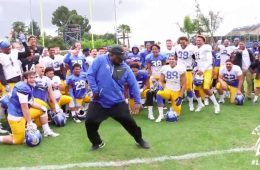 College Football Coach Dances to MC Hammer