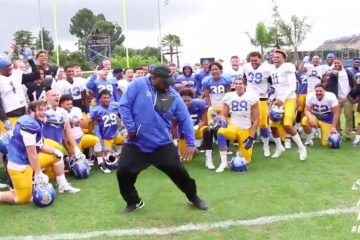 College Football Coach Dances to MC Hammer