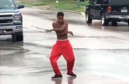 Austin teen dance-battling rain