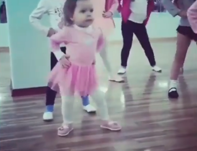 Little Girl Bustin' a Move